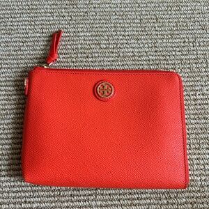 Tory Burch Red Leather Wristlet